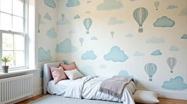 Transformez la chambre de votre fille avec un papier peint unique